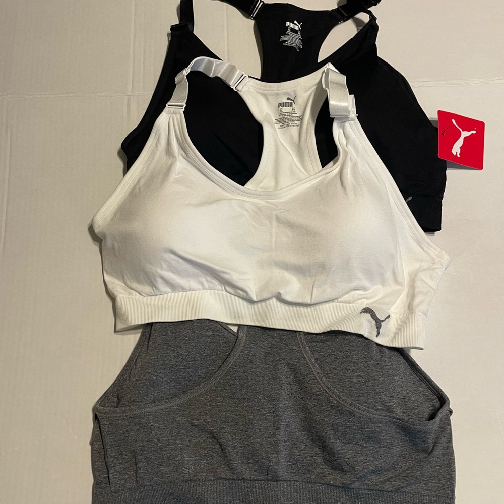 3 pack Puma sports bras
